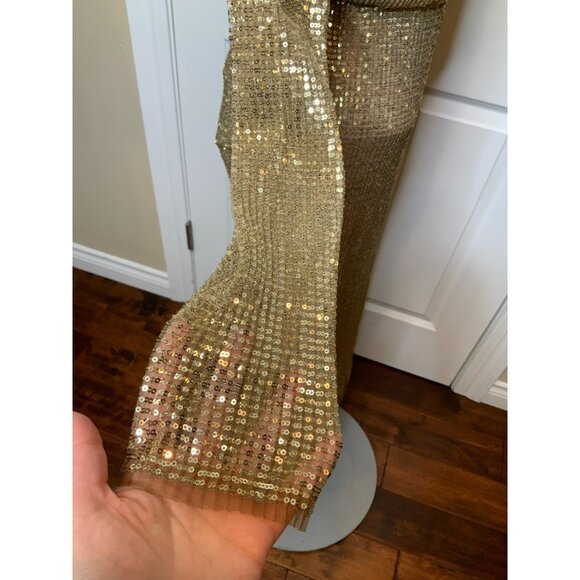 Dorothee Schumacher Gold Sequin Shimmering Dreams Midi Dress, Size 4, $1250 NWT! - Picture 6 of 15